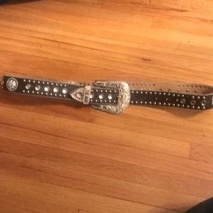 Women's western bedazzled belt.